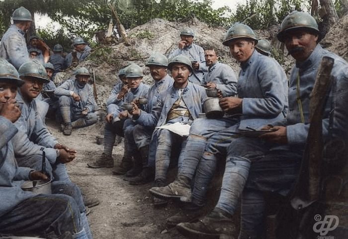 Окрашенные фотографии Первой мировой войны