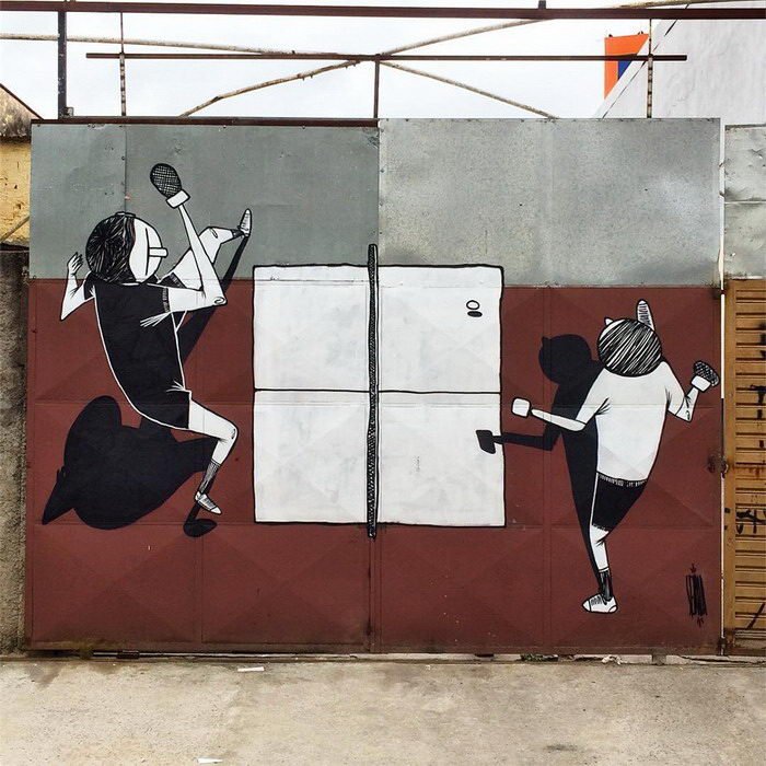 Граффити в бразильских городах Alex Senna