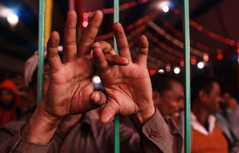 Танцовщицы на ярмарке слонов сводят с ума индийских мужиков