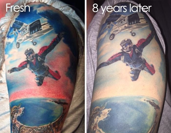 Как выглядят татуировки спустя годы