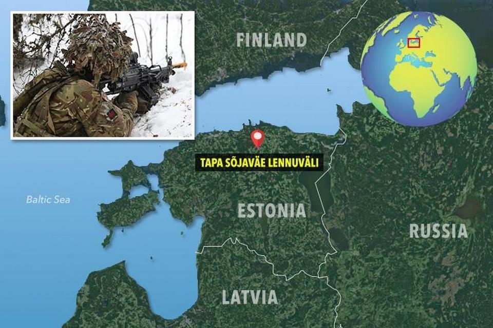 Военные из Британии прибыли в Эстонию, чтобы отразить нападение Российской армии