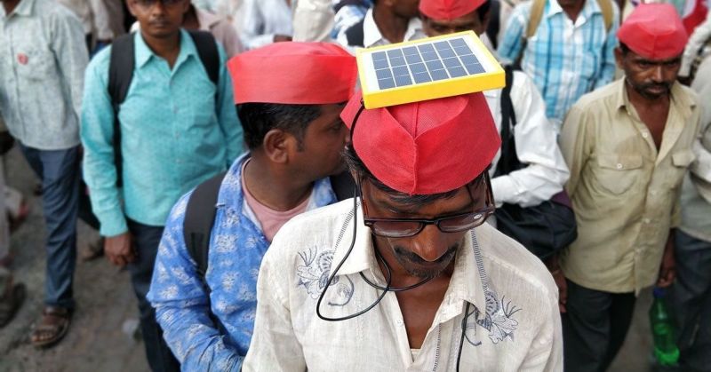 Инновации на протестном марше фермеров в Индии