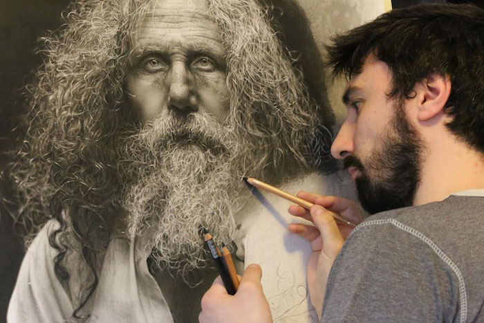 Портреты карандашом в стиле мастеров Ренессанса (10 фото)
