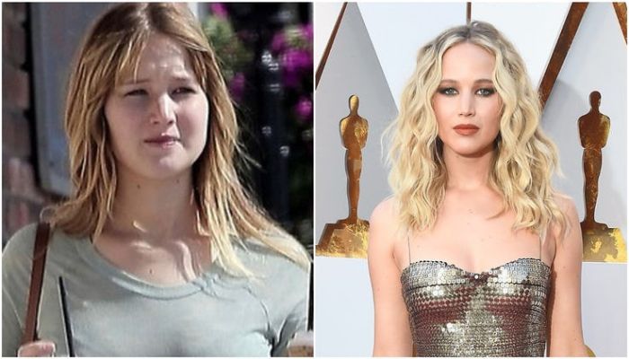 Звезды без грима в обычной жизни и на публике (20 фото)