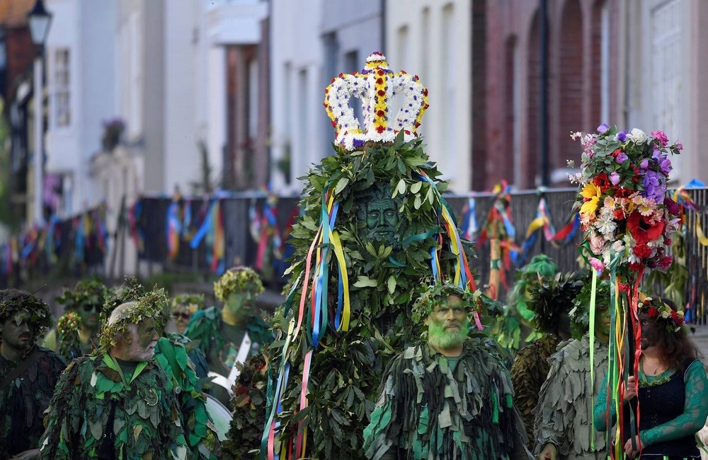 Парад и фестиваль "Jack In The Green" в Великобритании