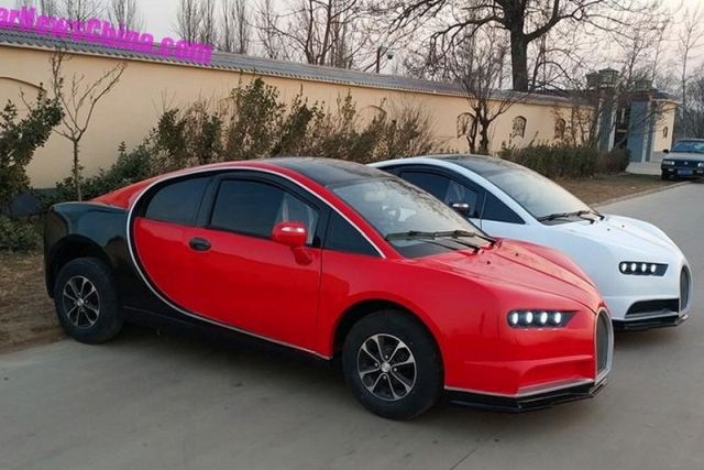 Китайцы выпустили недорогой электромобиль с дизайном Bugatti Chiron