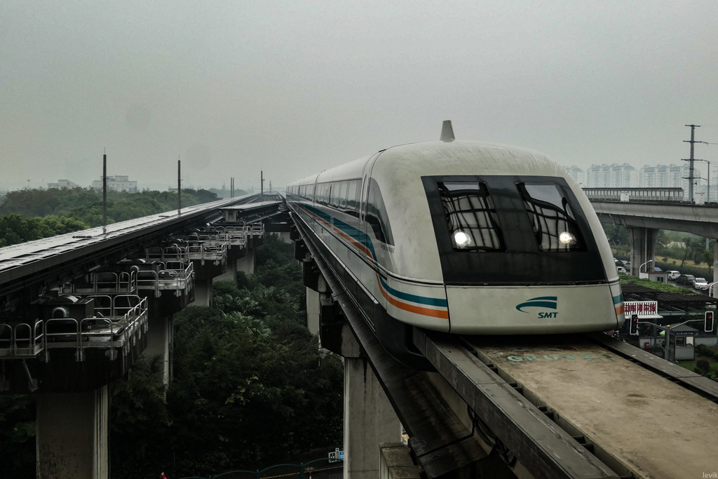 Магнитоплан «Маглев» «MagLev» Шанхайский поезд на магнитной подушке (14 фото)