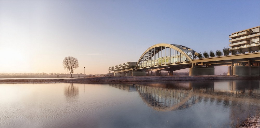 Старый мост в Нидерландах предложили превратить в современный жилой комплекс