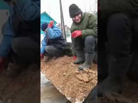 Новый способ уборки снега в Мелехово