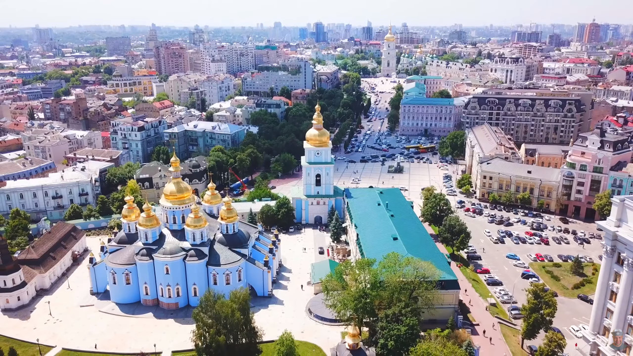 Киев - лето 2019 / Kiev - summer 2019, aerial video