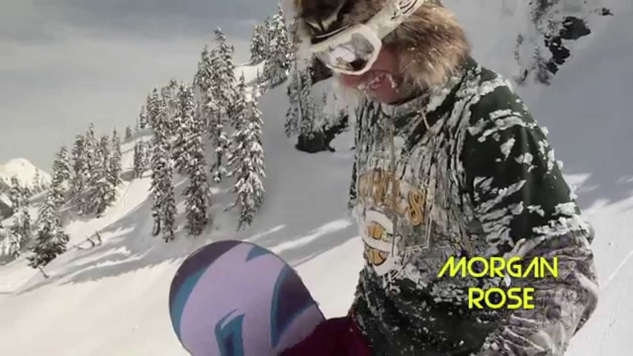 SNOWBOARD EXTREME - Morgan Rose aka Coonboy Crash Segment from Shredavision by Wildcard