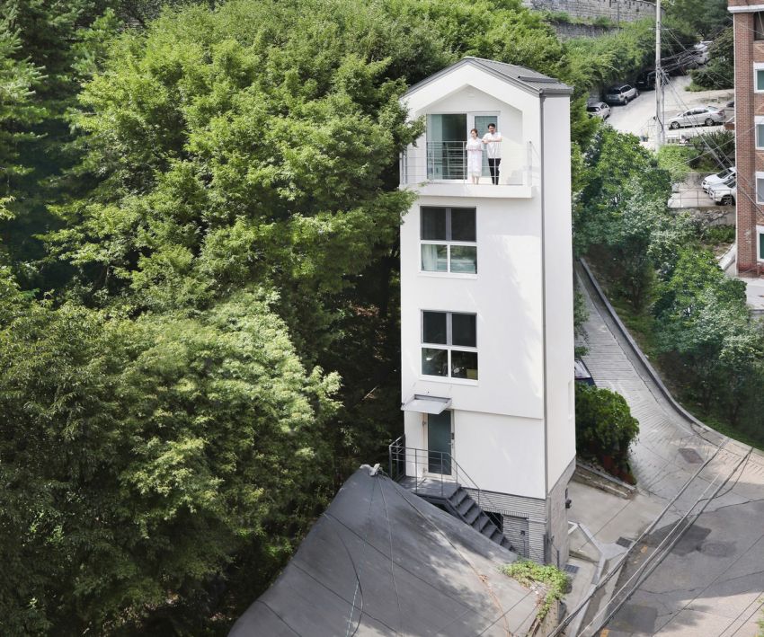 Узкий дом-башня в Южной Корее (20 фото)