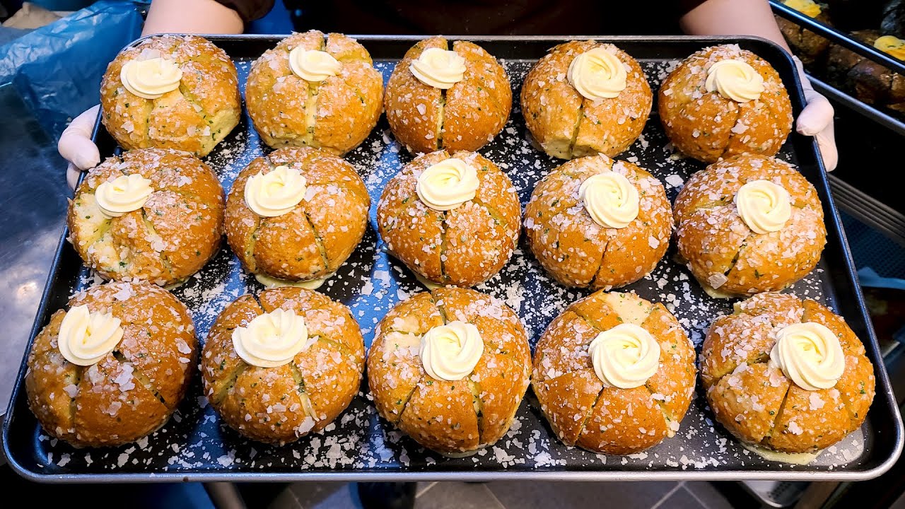 Популярные Хлеб в форме чеснока с крем-сыром, шестигранный чесночный хлеб, корейская кухня