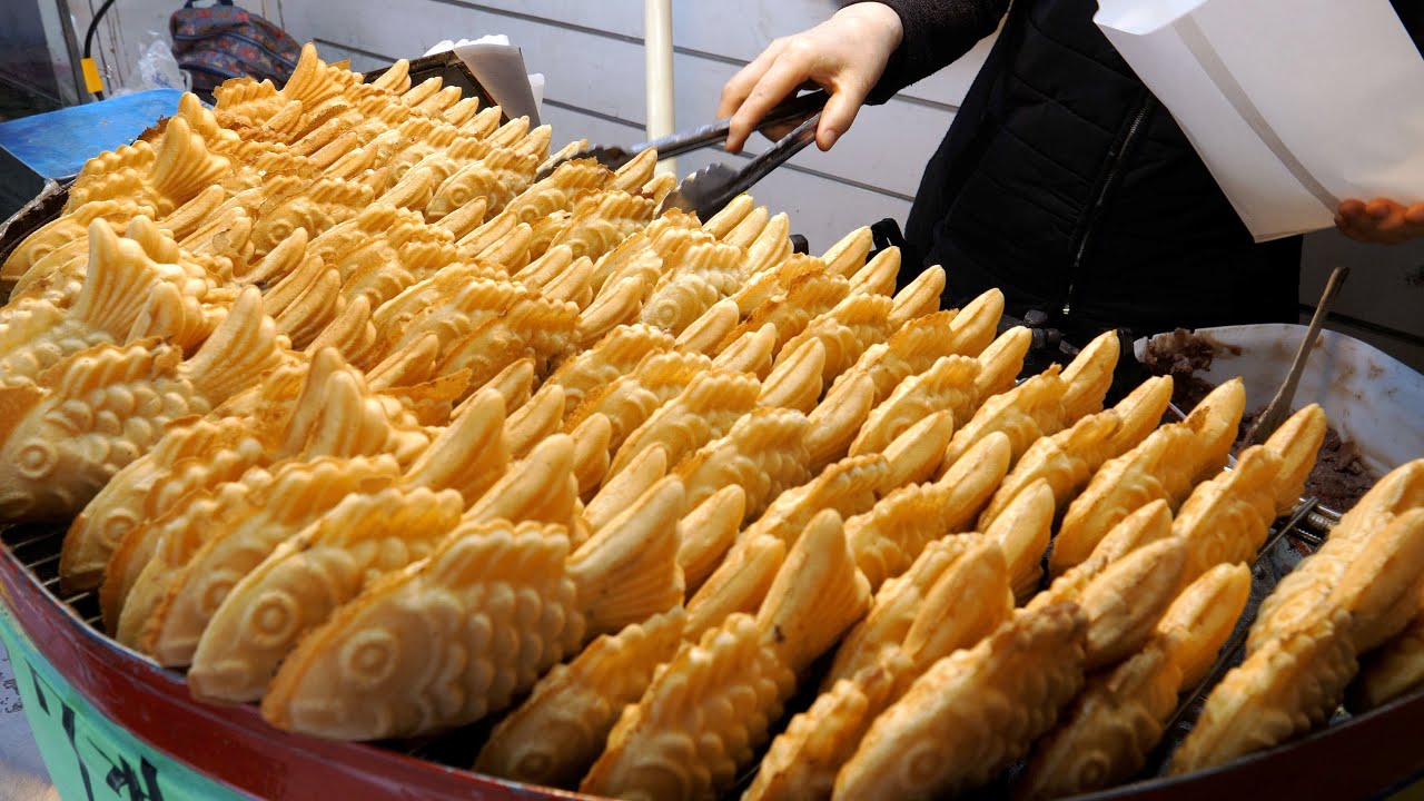 $ 0,13 Популярные корейские зимние закуски - Хлеб в форме рыбы | Корейская уличная еда