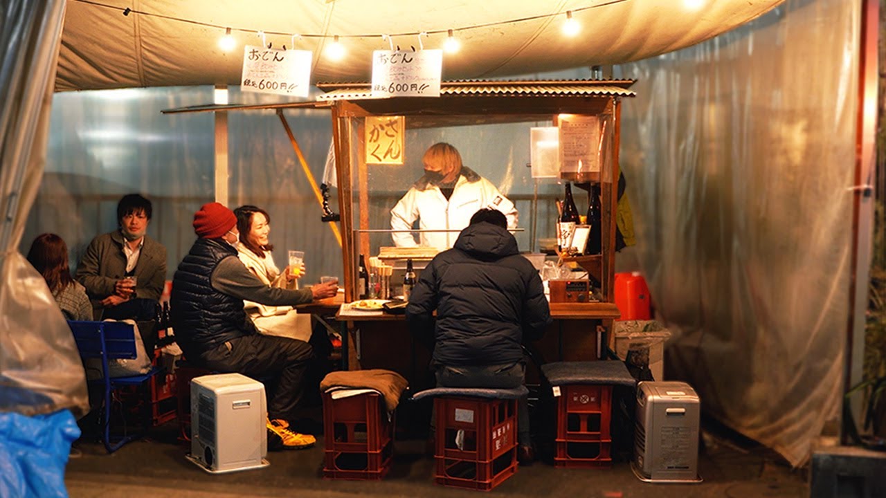 Прилавок с оденом в старинном стиле - День из жизни мастера - Японская уличная еда